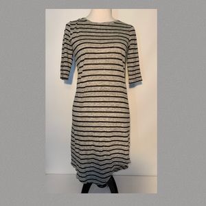 Viktoria & Woods Striped Grey/Black Dress 0